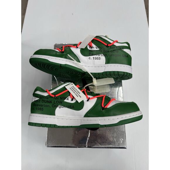 Size 9.5 - Nike x Off-White Dunk Low Pine Green CT0856-100 main image 7